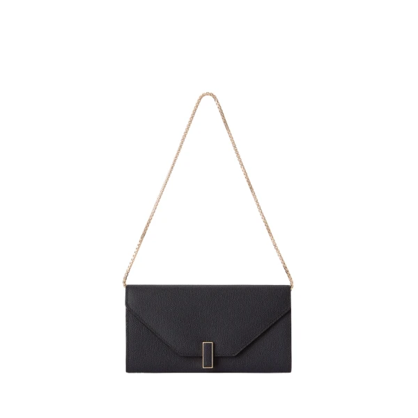 Iside Continental Purse with Chain in Night Blue
