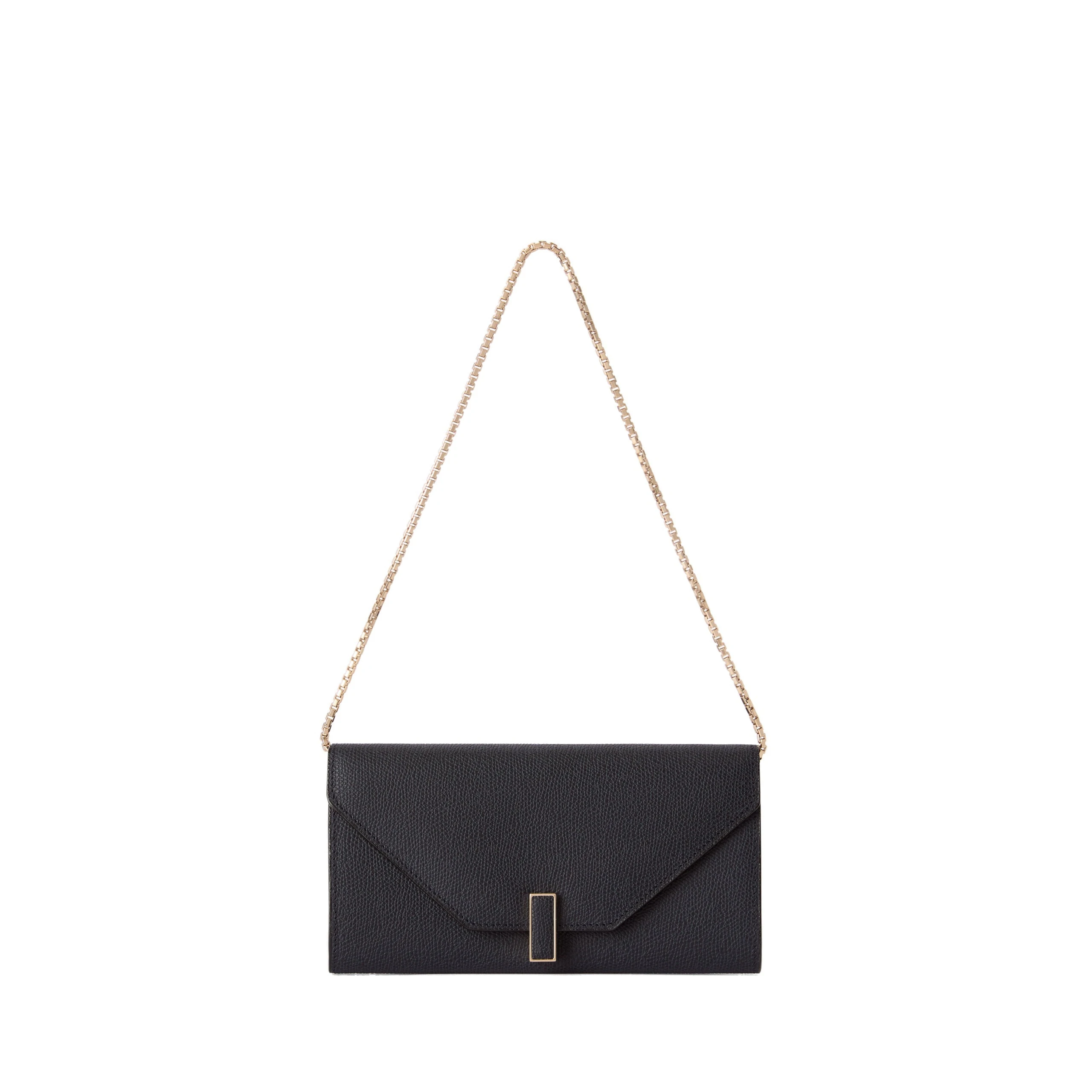 Valextra Iside Continental Purse with Chain in Night Blue Valextra Iside Continental Purse with Chain in Night Blue | Wallets & Purses | Coveti