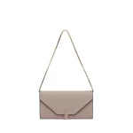 Valextra Iside Continental Purse with Chain in Nude Pink | Wallets & Purses | Coveti