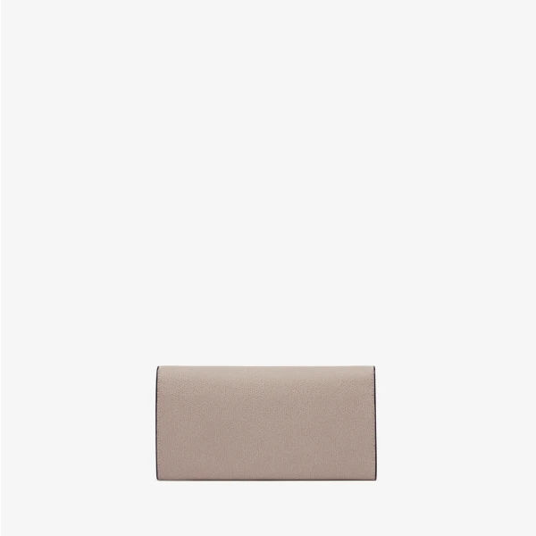 Valextra Iside Continental Purse with Chain in Nude Pink | Wallets & Purses | Coveti