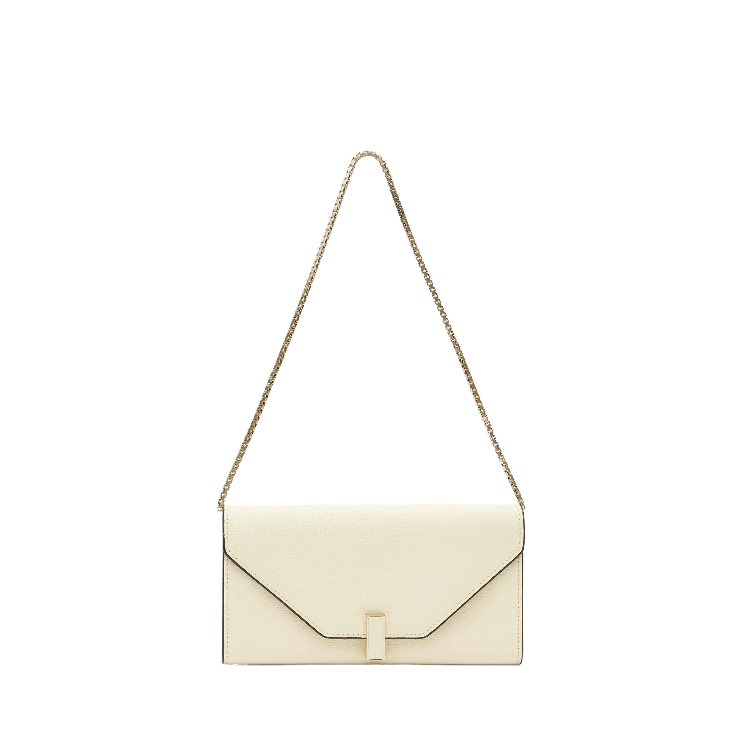 Valextra Iside Continental Purse with Chain in Pergamena White Valextra Iside Continental Purse with Chain in Pergamena White | Wallets & Purses | Coveti