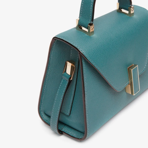 Valextra Iside Crossbody Micro Bag in Bottle Green | Shoulder & Crossbody Bags | Coveti