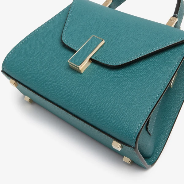Valextra Iside Crossbody Micro Bag in Bottle Green | Shoulder & Crossbody Bags | Coveti