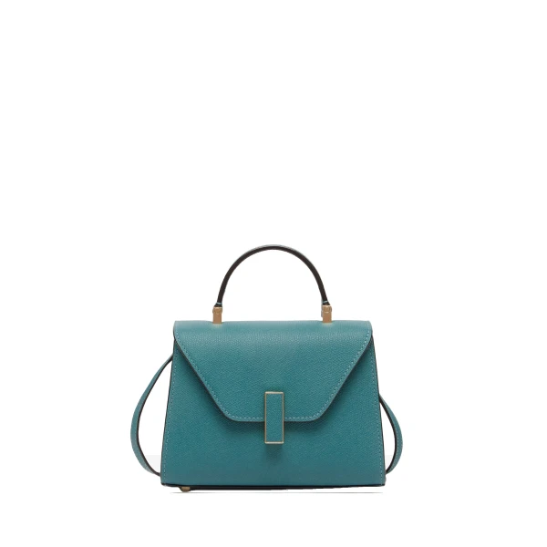 Valextra Iside Crossbody Micro Bag in Bottle Green | Shoulder & Crossbody Bags | Coveti