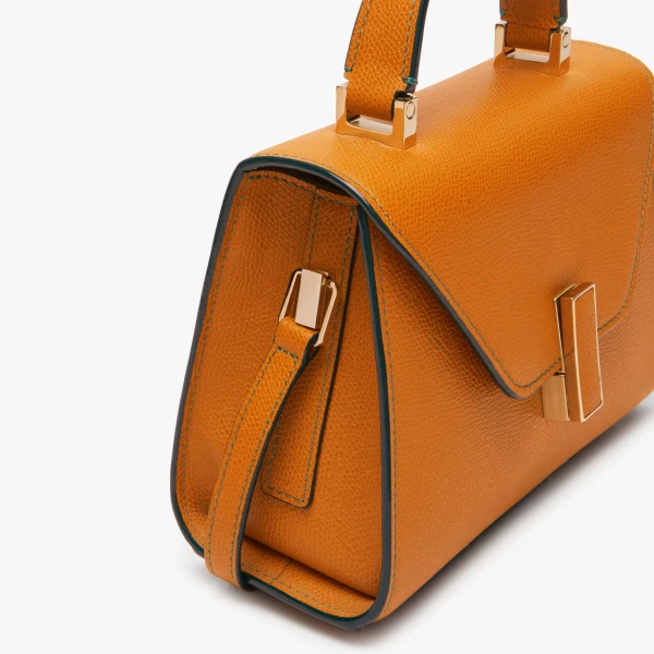 Valextra Iside Crossbody Micro Bag in Havana Brown | Shoulder & Crossbody Bags | Coveti
