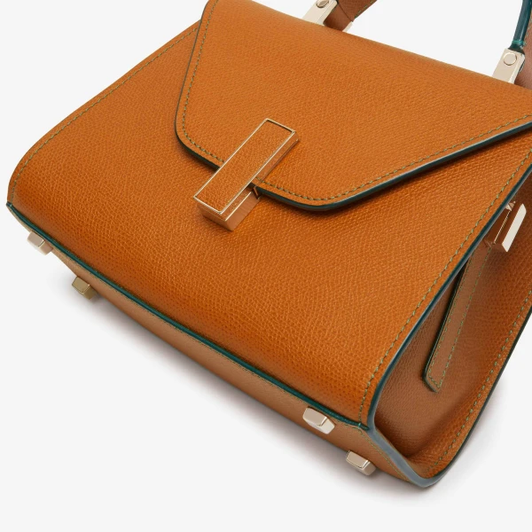Valextra Iside Crossbody Micro Bag in Havana Brown | Shoulder & Crossbody Bags | Coveti