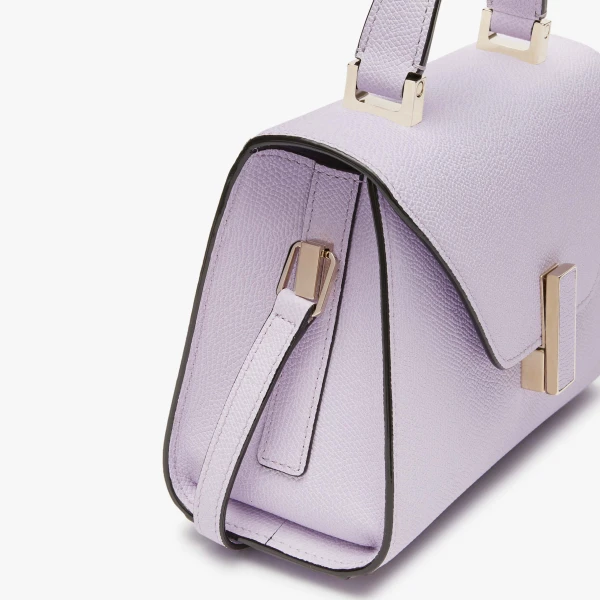 Valextra Iside Crossbody Micro Bag in Wisteria Pink | Shoulder & Crossbody Bags | Coveti
