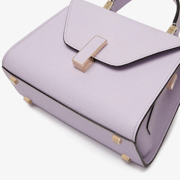 Valextra Iside Crossbody Micro Bag in Wisteria Pink | Shoulder & Crossbody Bags | Coveti