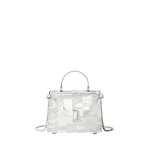 Valextra Iside Crossbody Minaudiere Bag in Silver | Shoulder & Crossbody Bags | Coveti