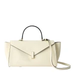 Valextra Iside Editor Top Handle Medium Bag in Pergamena White | Totes & Top-Handle Bags | Coveti