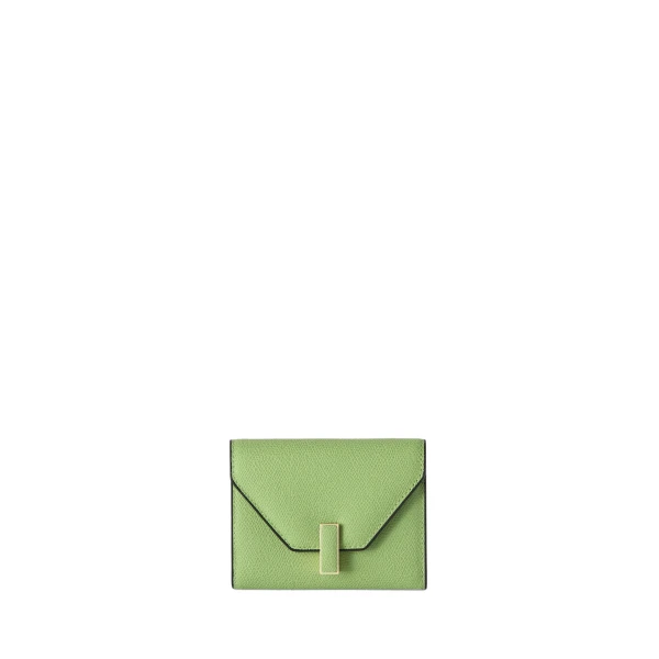Valextra Iside Fold Wallet in Aloe Green | Wallets & Purses | Coveti