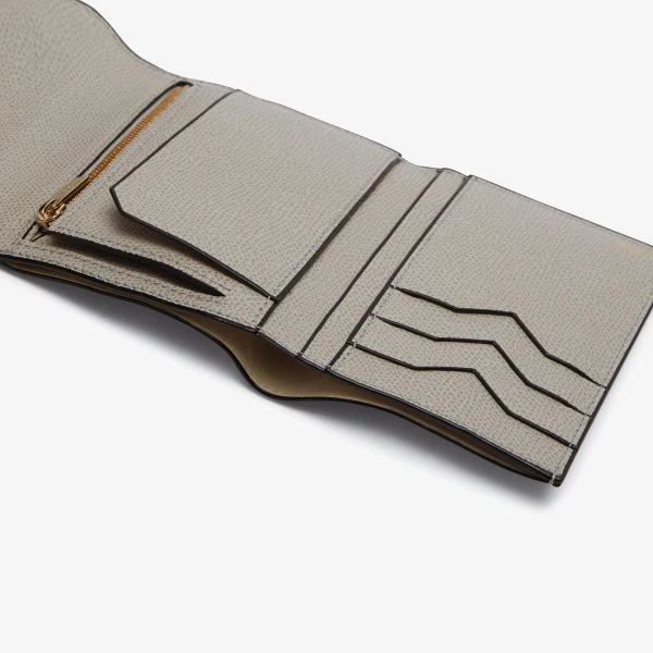Valextra Iside Fold Wallet in Ash Grey | Wallets & Purses | Coveti