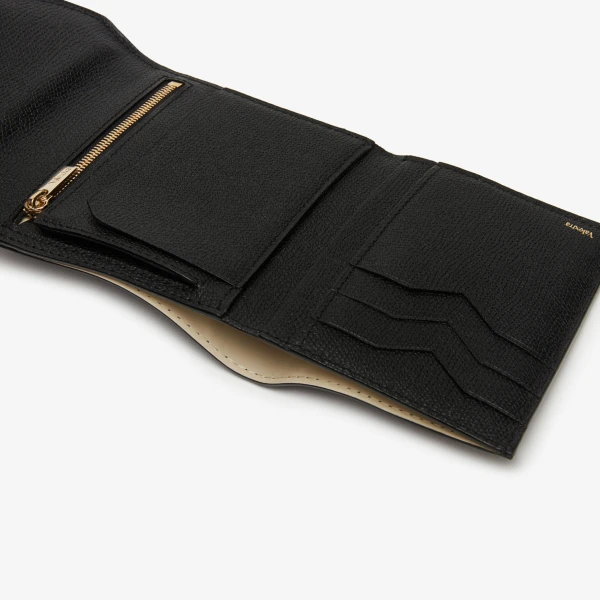 Valextra Iside Fold Wallet in Black | Wallets & Purses | Coveti