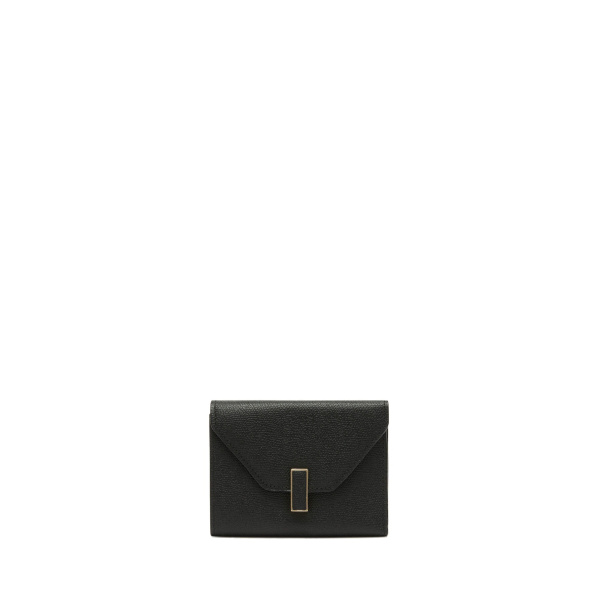 Valextra Iside Fold Wallet in Black | Wallets & Purses | Coveti