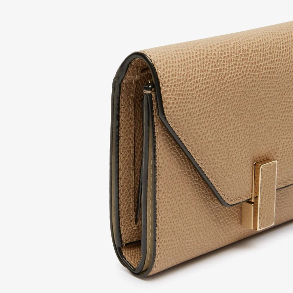 Valextra Iside Fold Wallet in Cashmere Beige | Wallets & Purses | Coveti