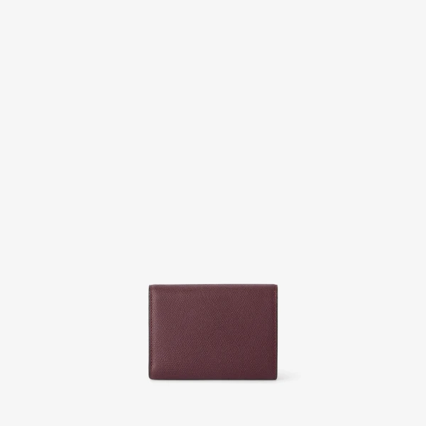 Valextra Iside Fold Wallet in Claret Red | Wallets & Purses | Coveti