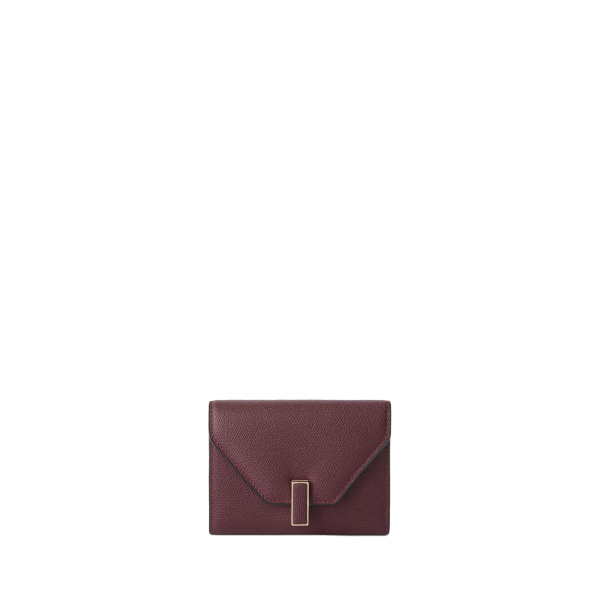 Valextra Iside Fold Wallet in Claret Red | Wallets & Purses | Coveti