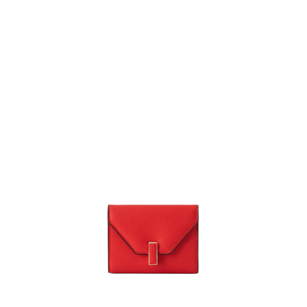 Valextra Iside Fold Wallet in Crimson Red | Wallets & Purses | Coveti