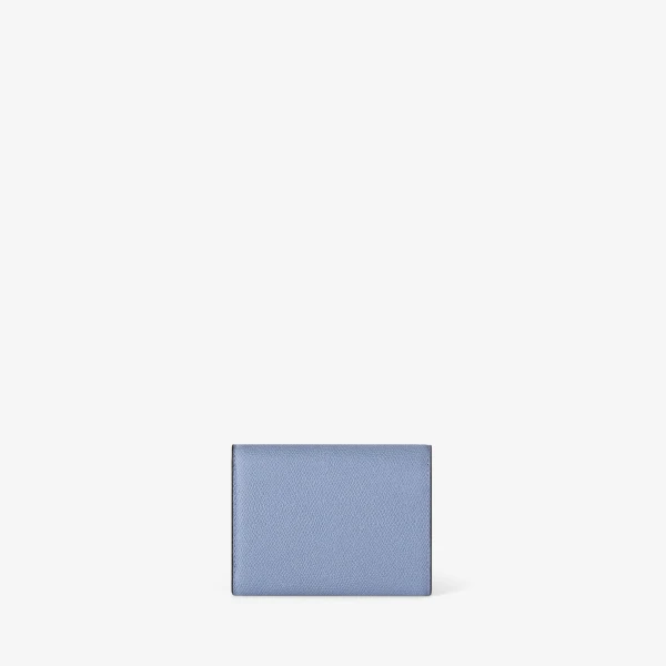 Valextra Iside Fold Wallet in Hydrangea Blue | Wallets & Purses | Coveti