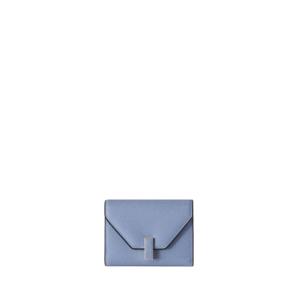 Valextra Iside Fold Wallet in Hydrangea Blue | Wallets & Purses | Coveti