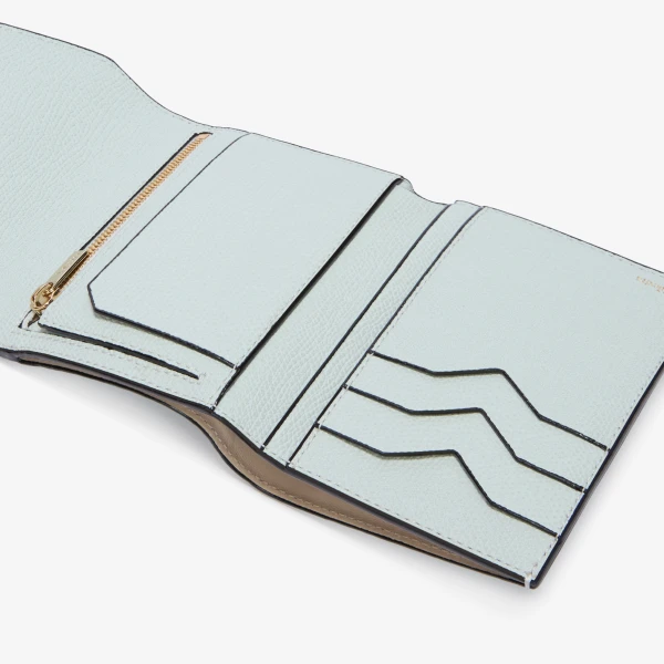 Valextra Iside Fold Wallet in Ice | Wallets & Purses | Coveti