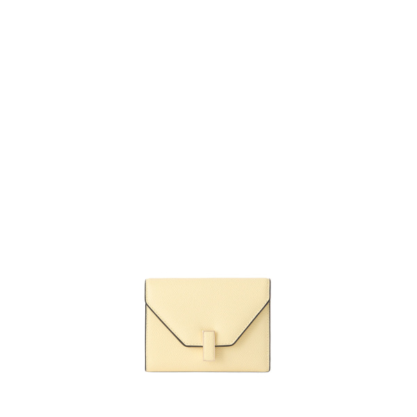 Valextra Iside Fold Wallet in Mimosa Yellow | Wallets & Purses | Coveti