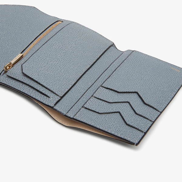 Valextra Iside Fold Wallet in Niagara Blue | Wallets & Purses | Coveti