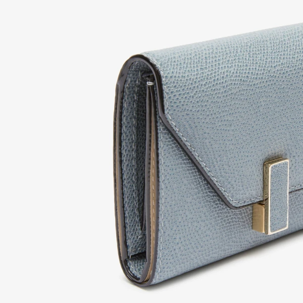 Valextra Iside Fold Wallet in Niagara Blue | Wallets & Purses | Coveti