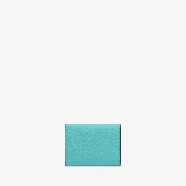 Valextra Iside Fold Wallet in Ocean Blue | Wallets & Purses | Coveti