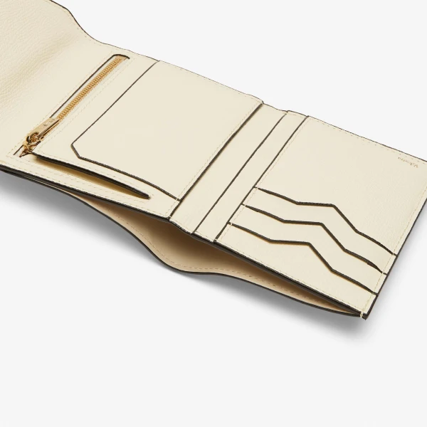 Valextra Iside Fold Wallet in Pergamena White | Wallets & Purses | Coveti