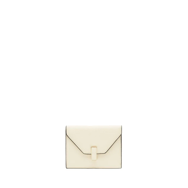 Iside Fold Wallet in Pergamena White