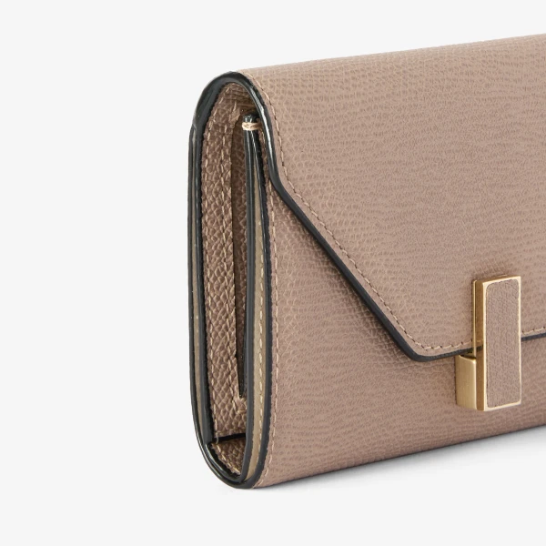 Valextra Iside Fold Wallet in Sahara Brown | Wallets & Purses | Coveti