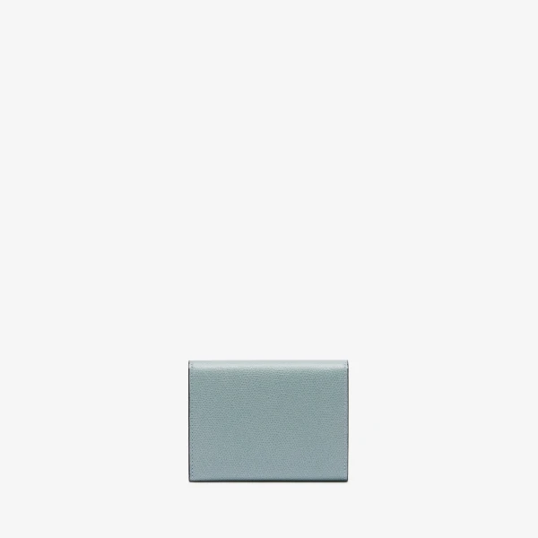 Valextra Iside Fold Wallet in Smokey Blue | Wallets & Purses | Coveti