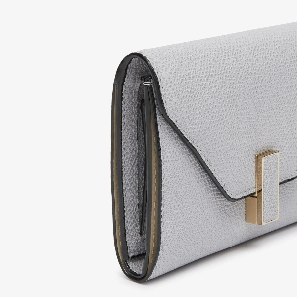 Valextra Iside Fold Wallet in Stone Grey | Wallets & Purses | Coveti