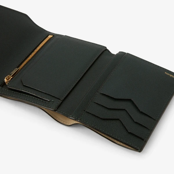 Valextra Iside Fold Wallet in Valextra Green | Wallets & Purses | Coveti