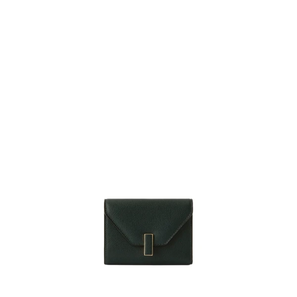 Iside Fold Wallet in Valextra Green