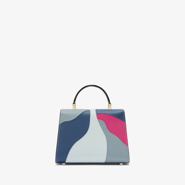 Valextra Iside Lily Crossbody Micro Bag in Niagara and Colour Mix | Shoulder & Crossbody Bags | Coveti