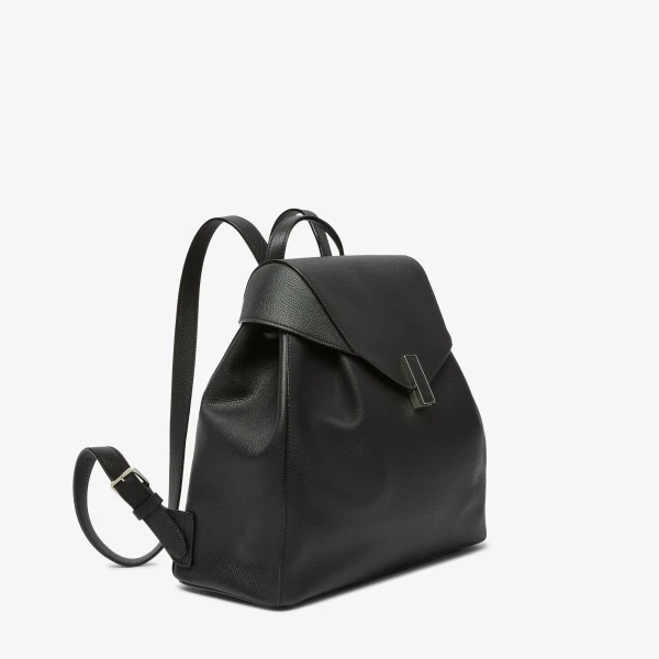 Valextra Iside Medium Backpack in Black | Backpacks | Coveti
