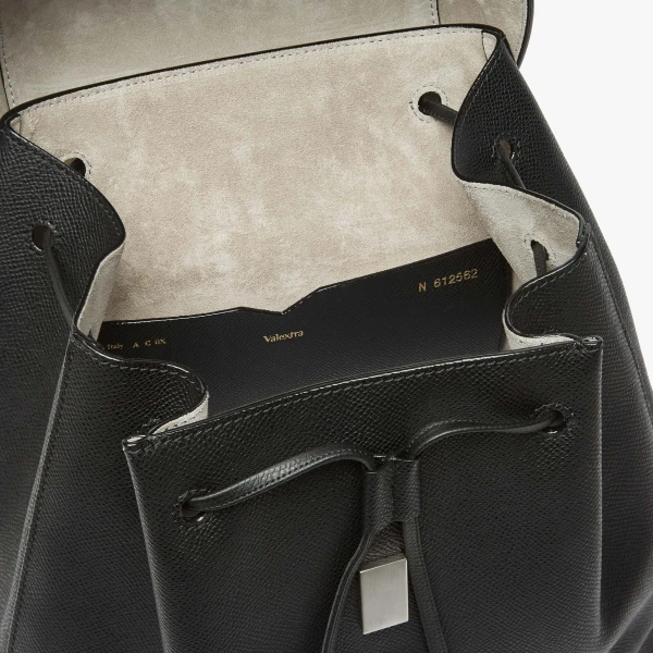 Valextra Iside Medium Backpack in Black | Backpacks | Coveti