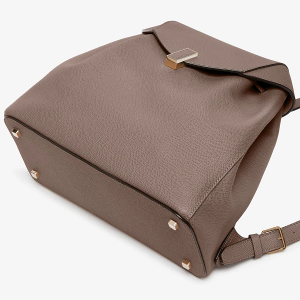 Valextra Iside Medium Backpack in Sahara Brown | Backpacks | Coveti