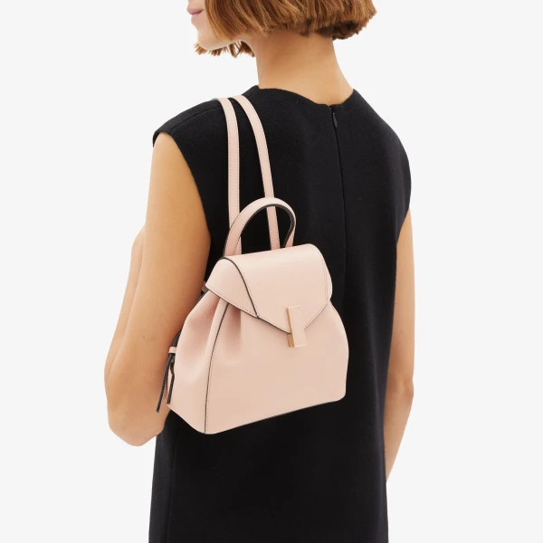 Valextra Iside Mini Backpack in Bonne Mine Pink | Backpacks | Coveti