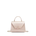 Valextra Iside Satin Top Handle Micro Bag in Powder Pink | Mini Bags | Coveti