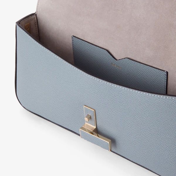 Valextra Iside Shoulder Bag in Niagara Blue | Shoulder & Crossbody Bags | Coveti