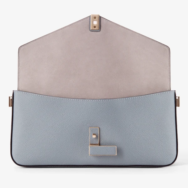 Valextra Iside Shoulder Bag in Niagara Blue | Shoulder & Crossbody Bags | Coveti