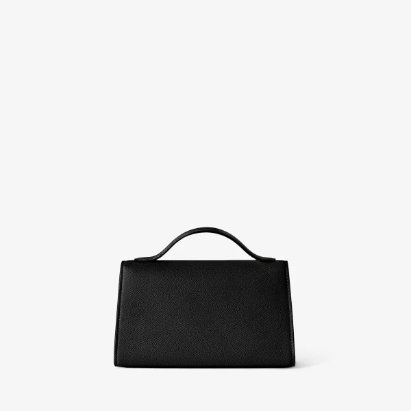 Valextra Iside Tin Top Handle Bag in Black | Totes & Top-Handle Bags | Coveti