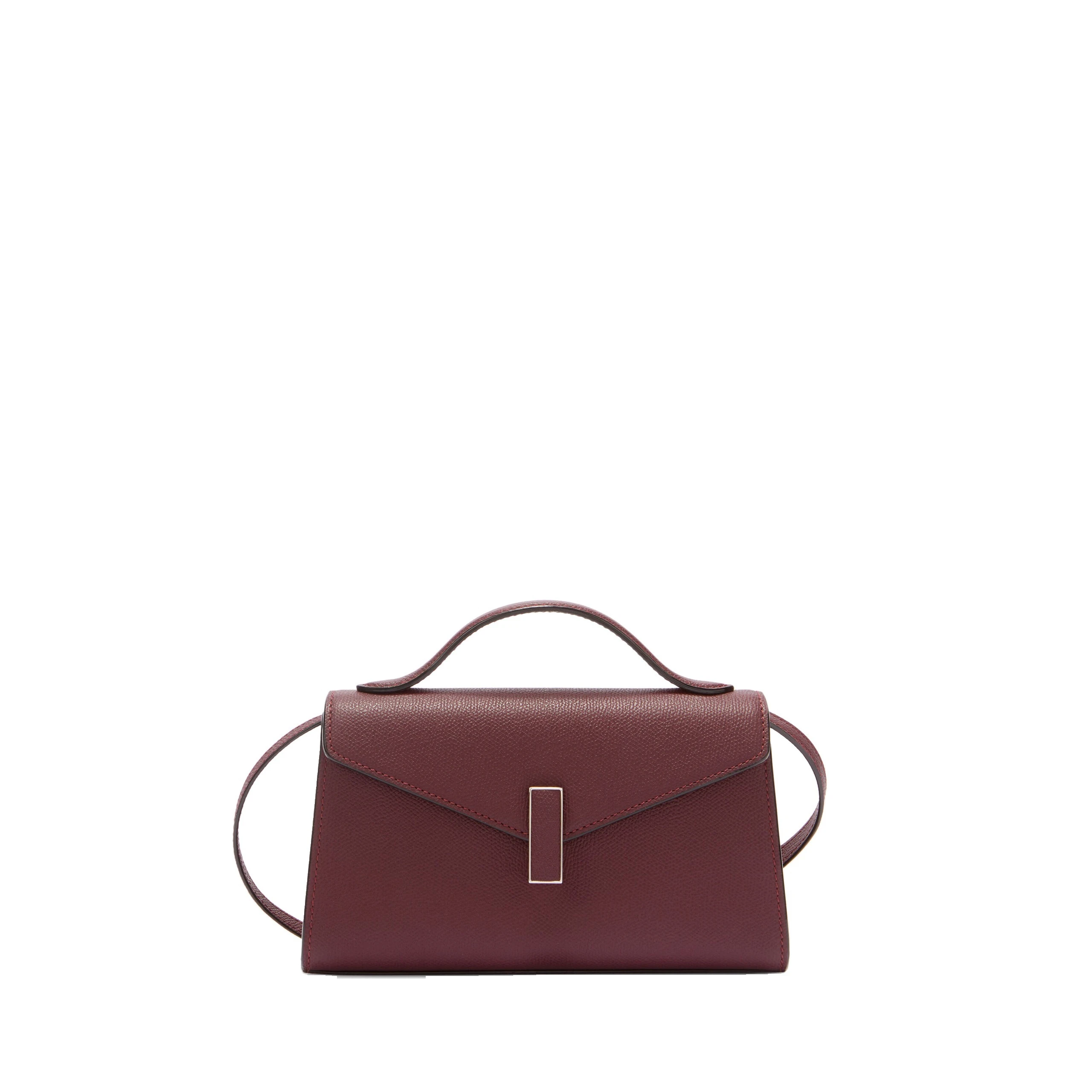 Valextra Iside Tin Top Handle Bag in Claret Red Valextra Iside Tin Top Handle Bag in Claret Red | Totes & Top-Handle Bags | Coveti