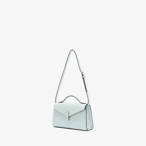 Valextra Iside Tin Top Handle Bag in Ice | Totes & Top-Handle Bags | Coveti