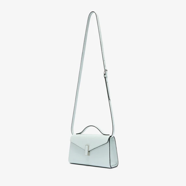 Valextra Iside Tin Top Handle Bag in Ice | Totes & Top-Handle Bags | Coveti