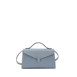 Valextra Iside Tin Top Handle Bag in Niagara Blue | Totes & Top-Handle Bags | Coveti