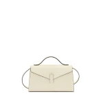 Valextra Iside Tin Top Handle Bag in Pergamena White | Totes & Top-Handle Bags | Coveti